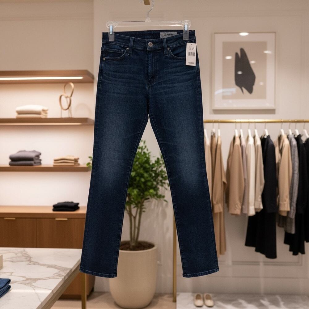 AG Adriano Goldschmied Dark Wash Straight Jeans NWT Size 26R